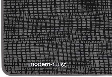 Modern Twist Placemat 100 Silicone Waterproof Reusable Black
