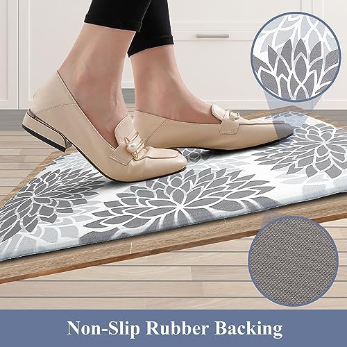 HEBE Anti Fatigue Kitchen Rug Sets 2 Piece