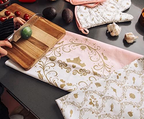Disney Princess Tea Towel Set 2-Piece Dish Cloth