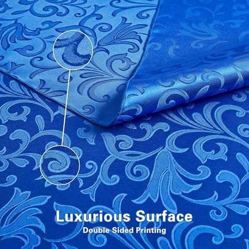 16 x Royal Blue Satin Napkins for Dining