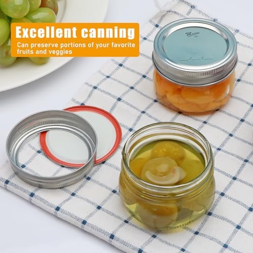 40-Piece Mason Jar Set Glass Storage Jars with lids