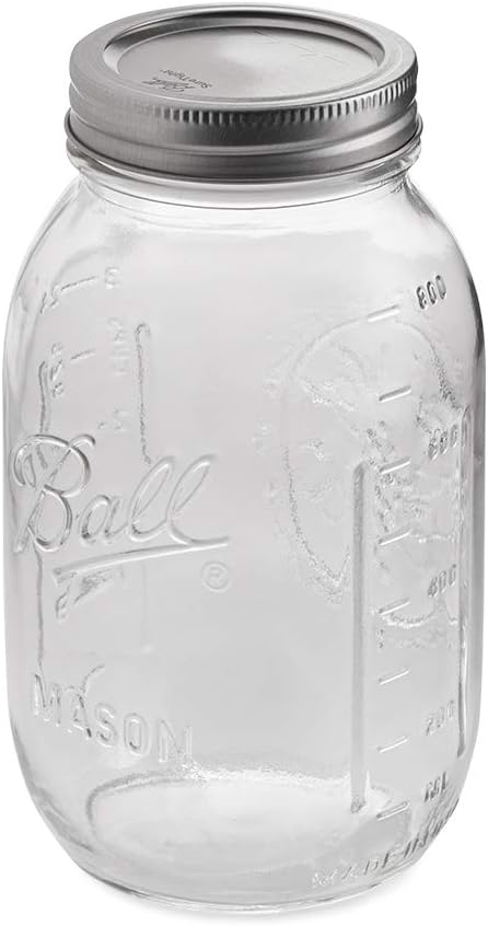 12 Piece Canning Jars with Clear Glass Safe for Home Cooking