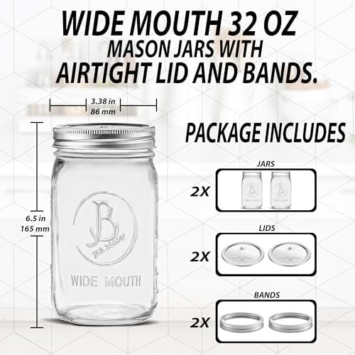 High-Quality Jar Boss Wide Mouth Mason Jars