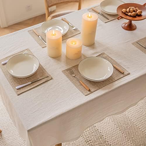 Home Brilliant Linen Place Mats Set of 4
