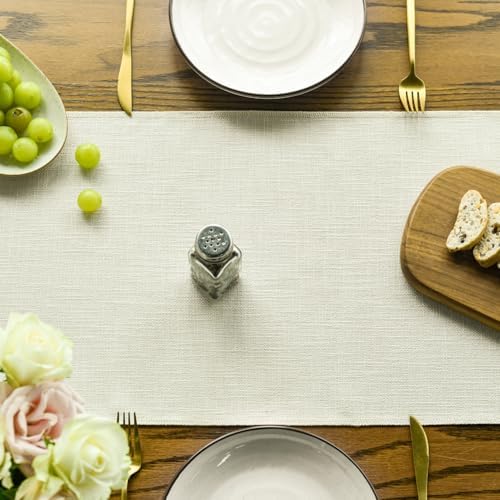 Versatile Table Runner - Beige Tassel Boho Linen Blend