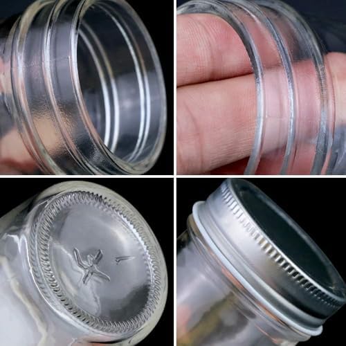 Vivid Mason Jars Set 16-Piece for Storage