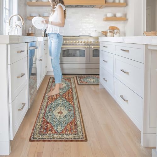 Collive 2-Piece Kitchen Mat Set