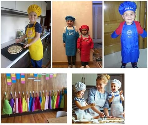 Kids Apron Set for Cooking Baking