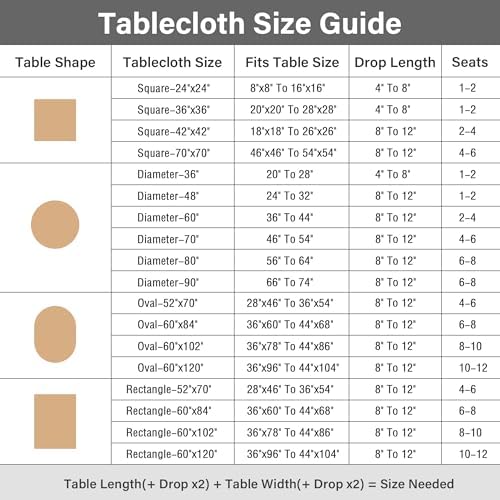Rustic Farmhouse Linen Tablecloth