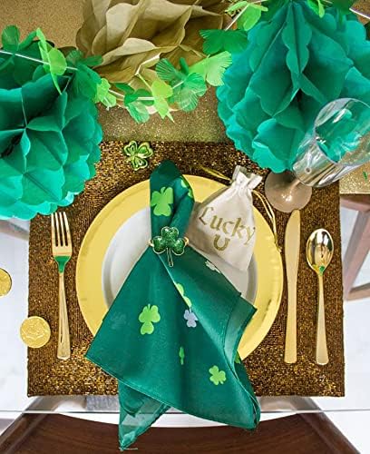 Uniquely Yours Shamrock Napkin Rings Set Style A