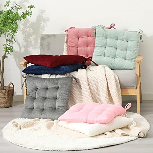Premium Comfort HLOVME Corduroy Chair Cushion