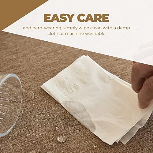 60x84 Inch Waterproof Restaurant Tablecloth Stain Repelling