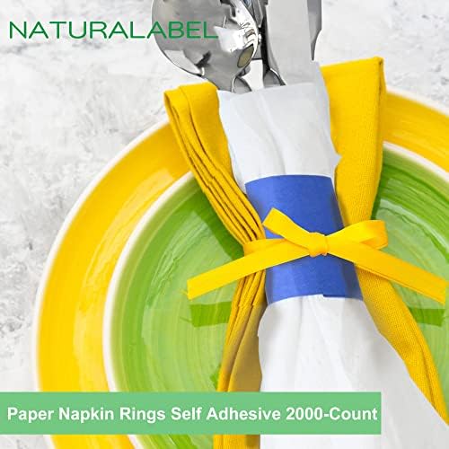 NATURALABEL STANDARD NAPKIN BANDS - 2000 COUNT