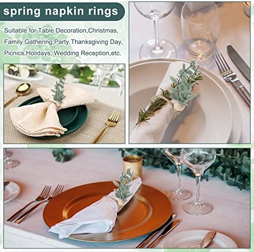12-Count Rustic Napkin Rings Set