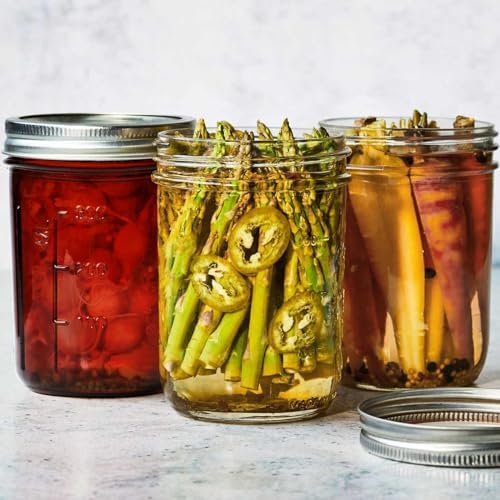 Korangi Amber Glass Mason Jars Multi-Purpose Storage Cooking