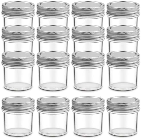 Vivid Mason Jars Set 16-Piece for Storage