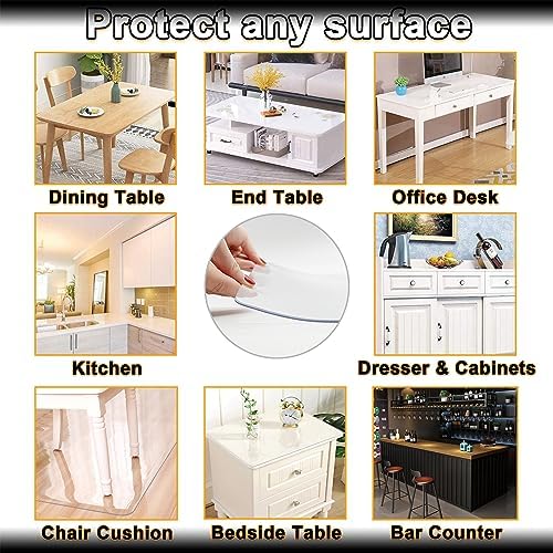 Feel Safe Durable Clear Protect 18x22 Picnic Tablecloth for Home Kitchen Banquet