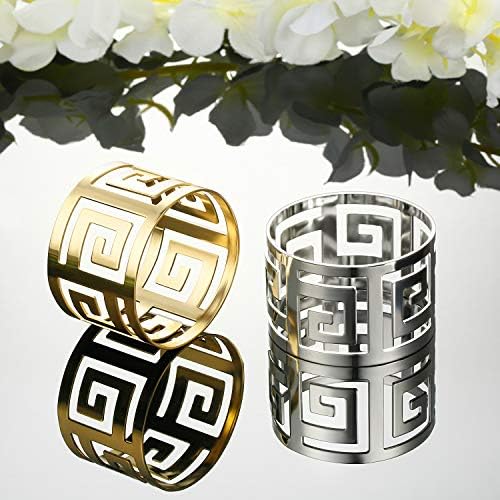 96-Piece Gold Napkin Rings Set