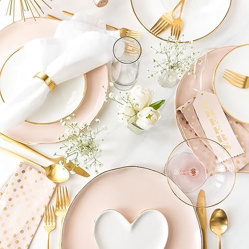 Set of 4 Gold Napkin Rings for Weddings and Parties