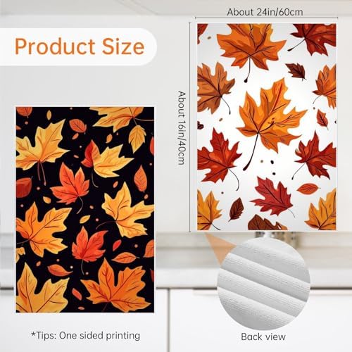 Fall Modern Tea Towels - 4PCS Set with 16x24in Design