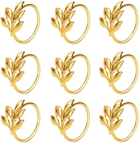 KPOSIYA Metal Napkin Rings Set