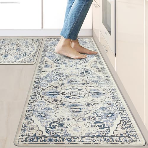 Vivid Standing Kitchen Mat Set