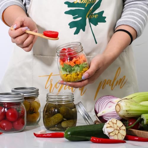 10 oz Mason Jars with lids 24 pack premium quality
