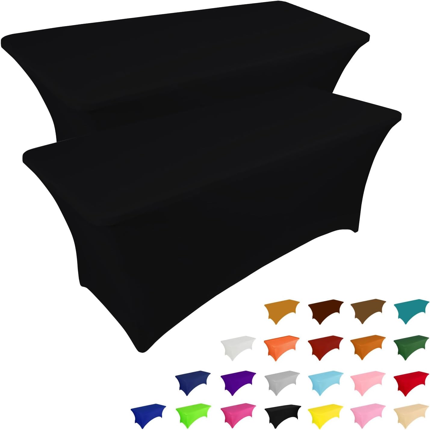 Premium 6FT Stretch Tablecloth for Home Kitchen Event Party