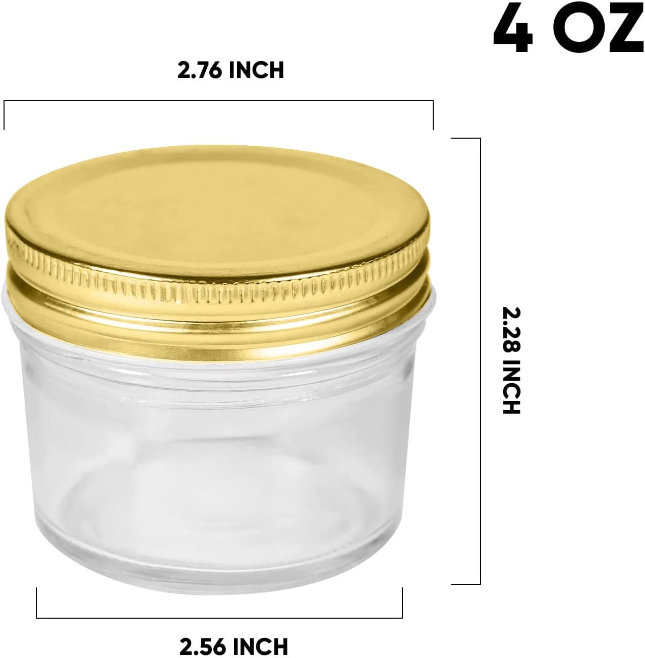 40-Piece Glass Jars Set for Checked Use