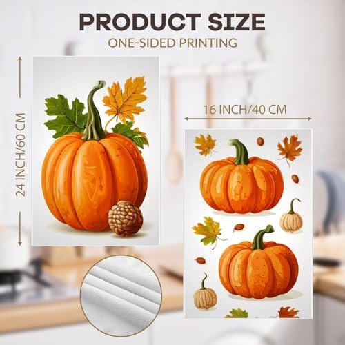 Fall-Decorated Dish Towels for Home Kitchen