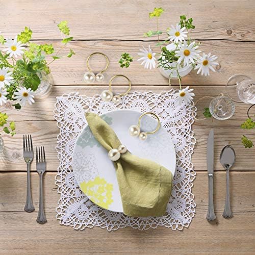 12-Piece Set of Elegant Gold Napkin Rings