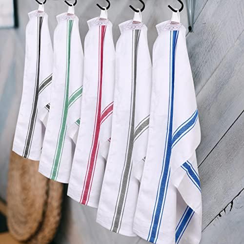 Utopia Towels Blue Dish Towels 6-Pack 15x25 100 Cotton Machine Washable