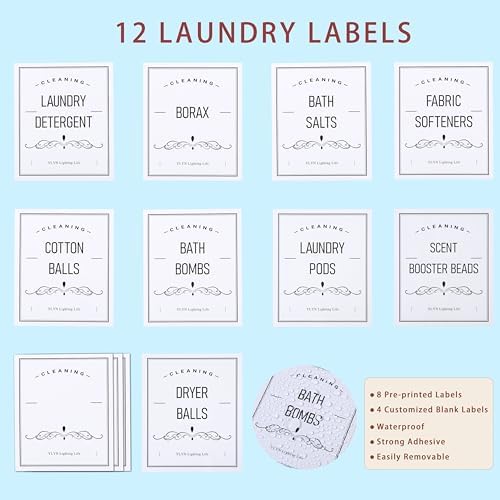 Premium Glass Laundry Jars from CYYKDA