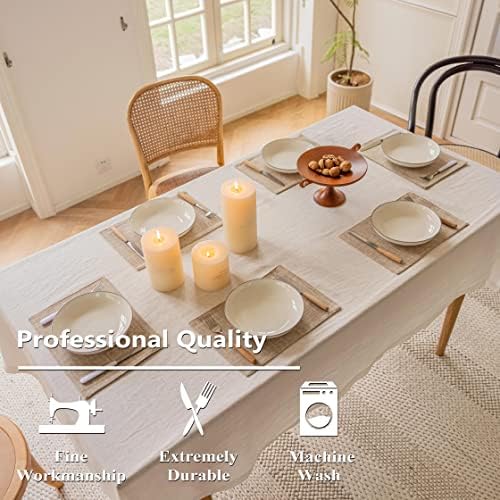 Home Brilliant Linen Place Mats Set of 4