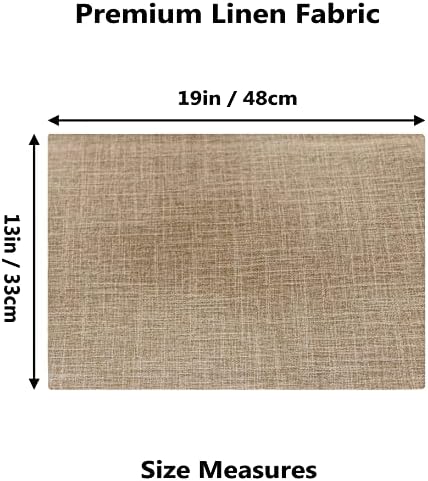 Home Brilliant Linen Place Mats Set of 4