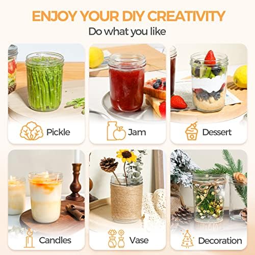 Wide Mouth Mason Jars for Preserving DIY Graduation Gifts
