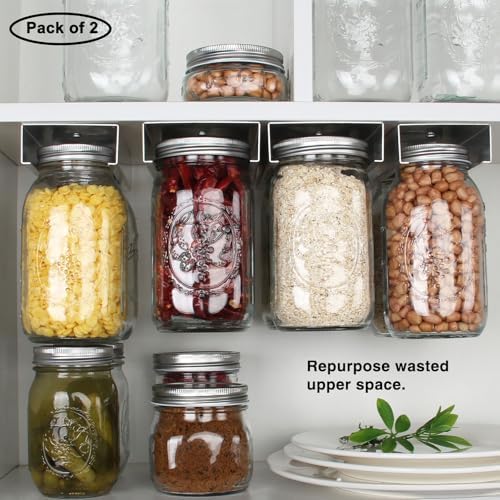 Mason Jar Organizer Holder Aluminum Alloy for Storage