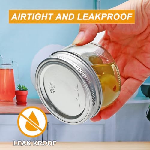 40-Piece Mason Jar Set Glass Storage Jars with lids