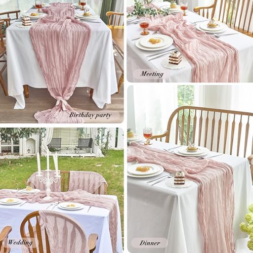 Two 10ft Gauze Table Runners for Weddings