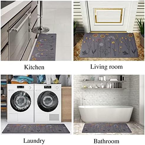 Rempry Colorful Kitchen Rugs 17x47 17x29