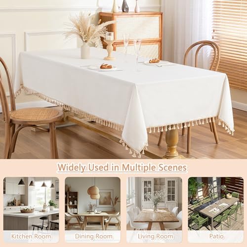 MYSKY HOME White rectangular tablecloth