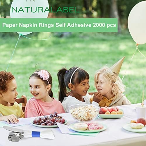 NATURALABEL STANDARD NAPKIN BANDS - 2000 COUNT