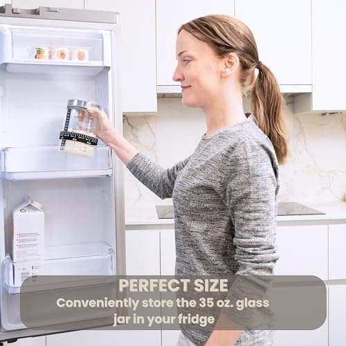 BareHome Sourdough Starter Jar Kit Proven Pro