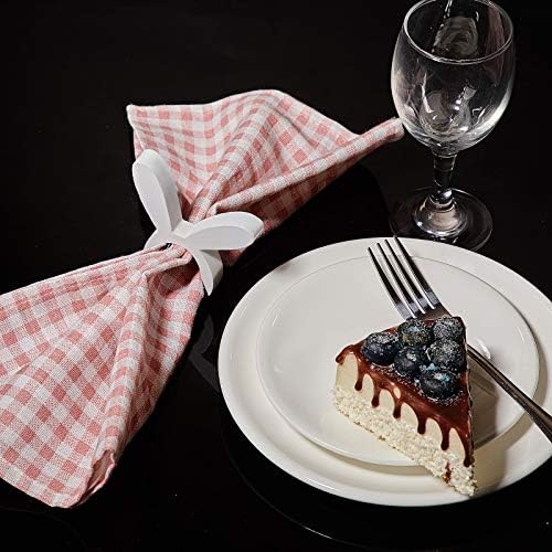 Patelai 8-Piece Easter Bunny Napkin Rings
