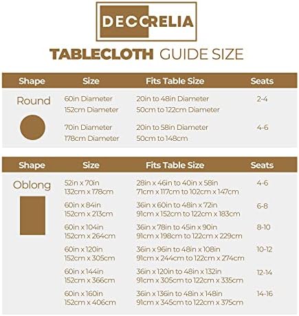 60x84 Inch Waterproof Restaurant Tablecloth Stain Repelling
