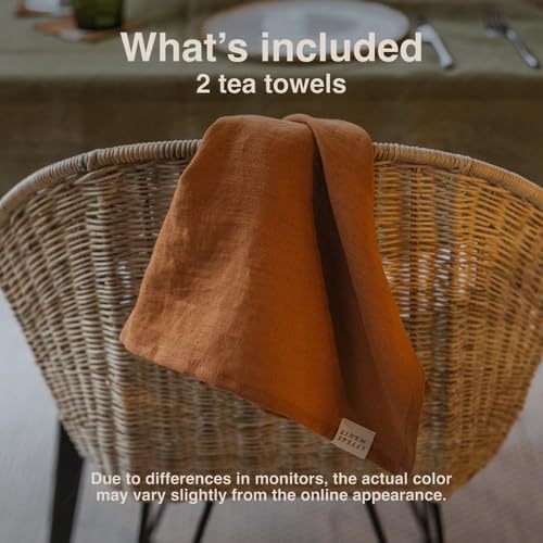 Sprinkle of Luxury - 100 Natural Linen Kitchen Towels