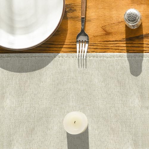 Artoid Mode Beige Table Runner Washable Kitchen Dining Decoration