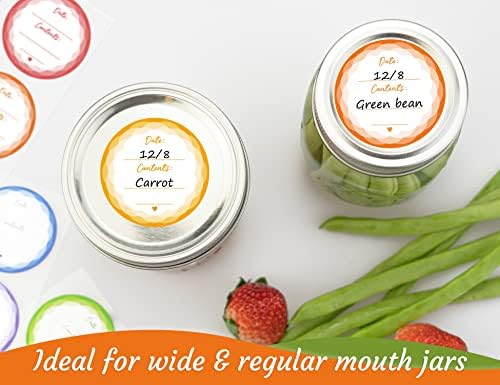 CHUBBIEE Removable Mason Jar Labels Set of 90
