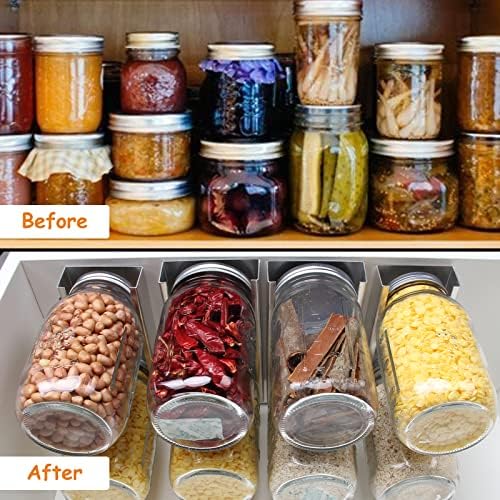 Mason Jar Organizer Holder Aluminum Alloy for Storage