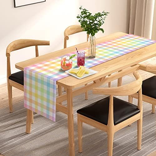 Easter Buffalo Plaid Check Table Runner